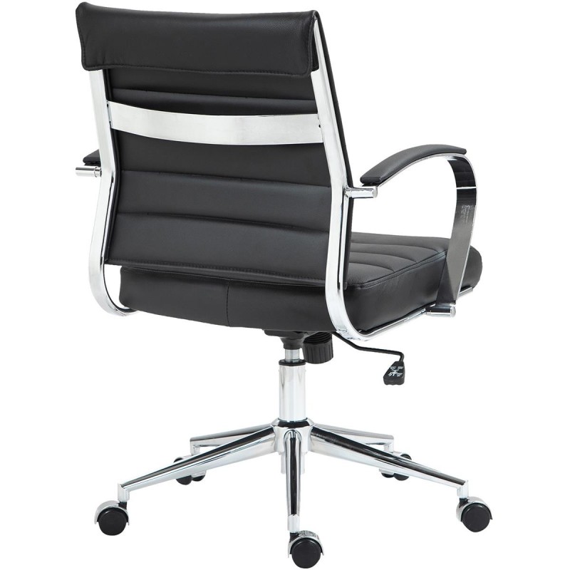 Silla de Oficina EVERY en Piel Natural color Negro