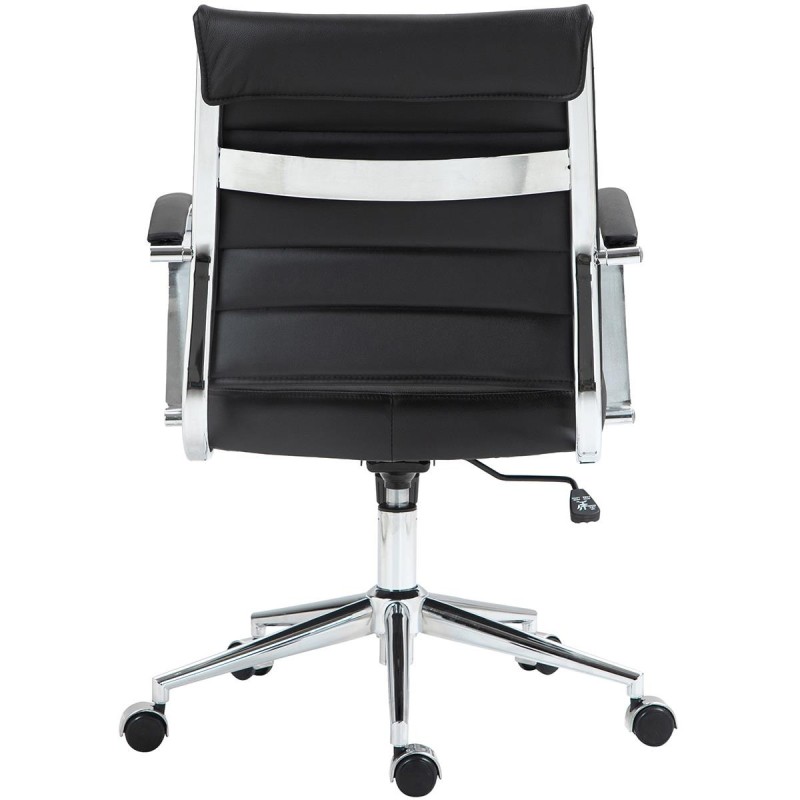 Silla de Oficina EVERY en Piel Natural color Negro