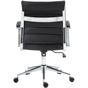 Silla de Oficina EVERY en Piel Natural color Negro
