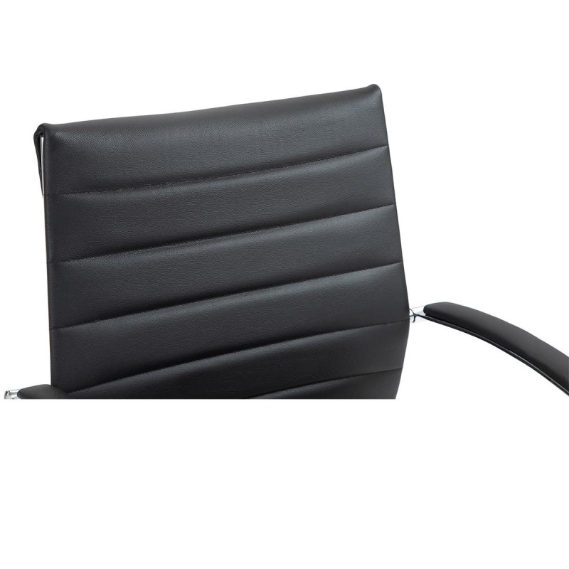 Silla de Oficina EVERY en Piel Natural color Negro