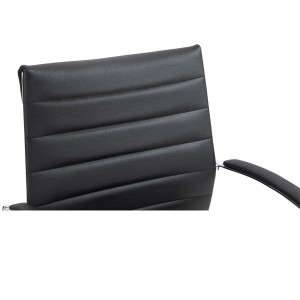 Silla de Oficina EVERY en Piel Natural color Negro