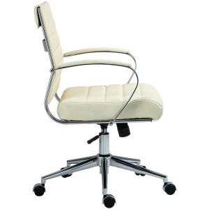 Silla de Oficina EVERY en Piel Natural color Negro