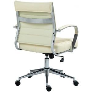 Silla de Oficina EVERY en Piel Natural color Negro