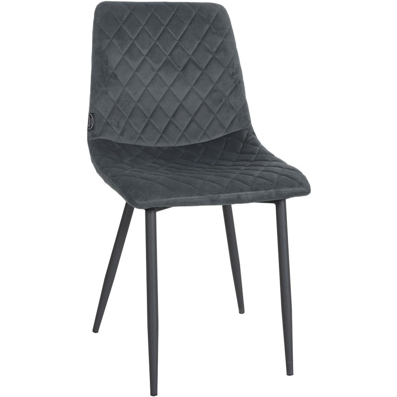 Silla de Confidente ROY, en terciopelo color negro