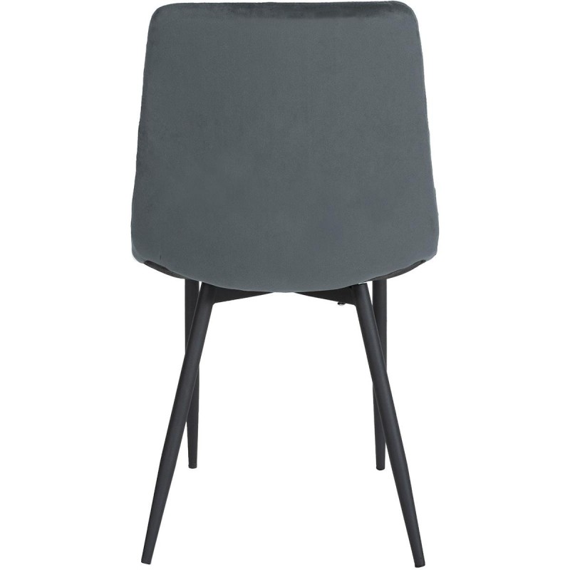 Silla de Confidente ROY, en terciopelo color negro