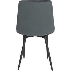 Silla de Confidente ROY, en terciopelo color negro