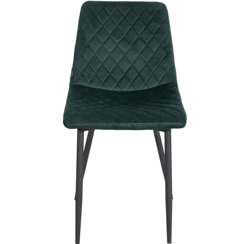 Silla de Confidente ROY, en terciopelo color negro