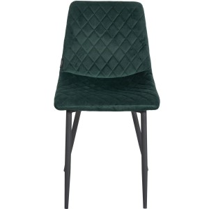 Silla de Confidente ROY, en terciopelo color negro