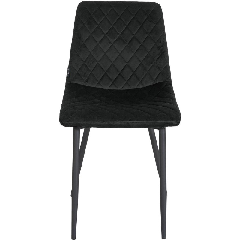 Silla de Confidente ROY, en terciopelo color negro