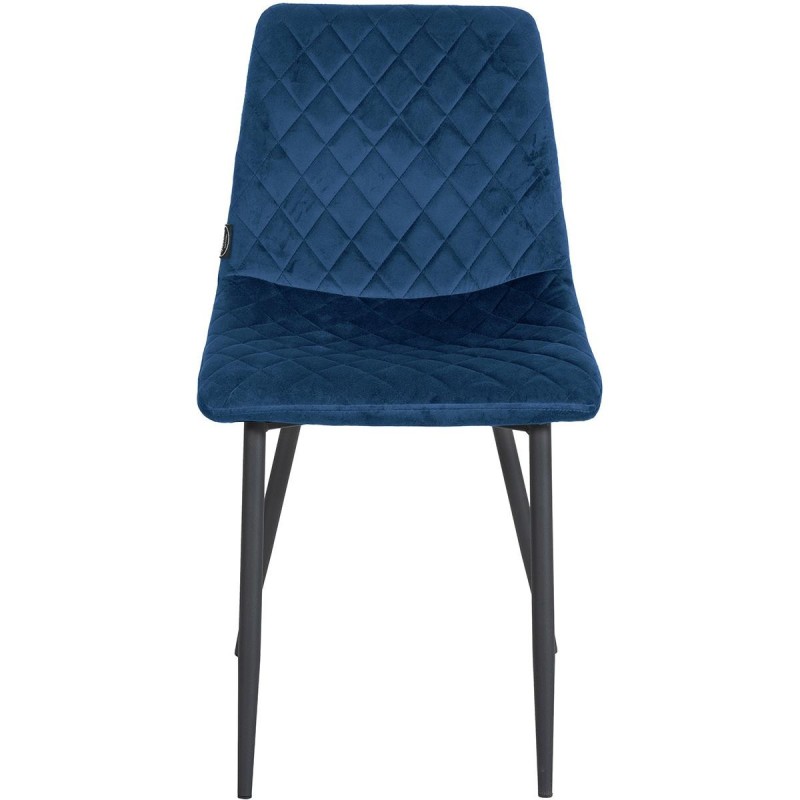 Silla de Confidente ROY, en terciopelo color negro