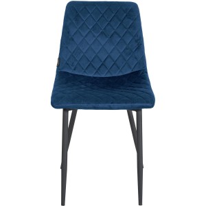 Silla de Confidente ROY, en terciopelo color negro