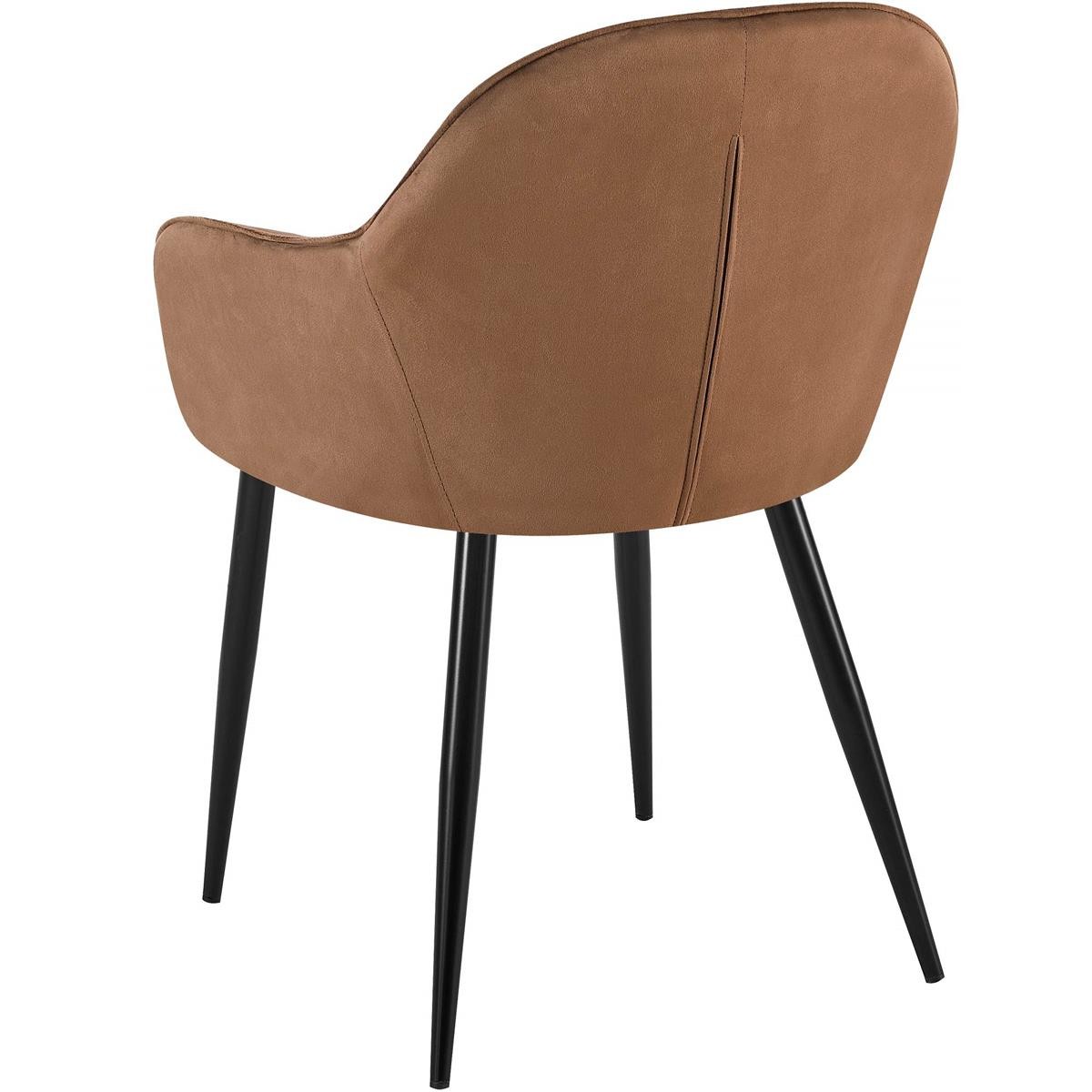 Silla de Confidente TAMARA, Diseño moderno y Sofisticado, en Terciopelo color Negro