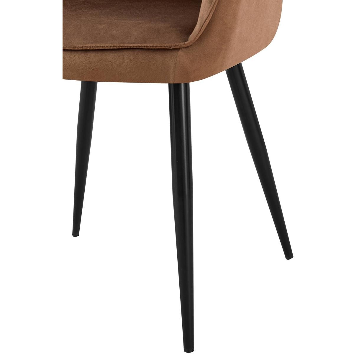 Silla de Confidente TAMARA, Diseño moderno y Sofisticado, en Terciopelo color Negro