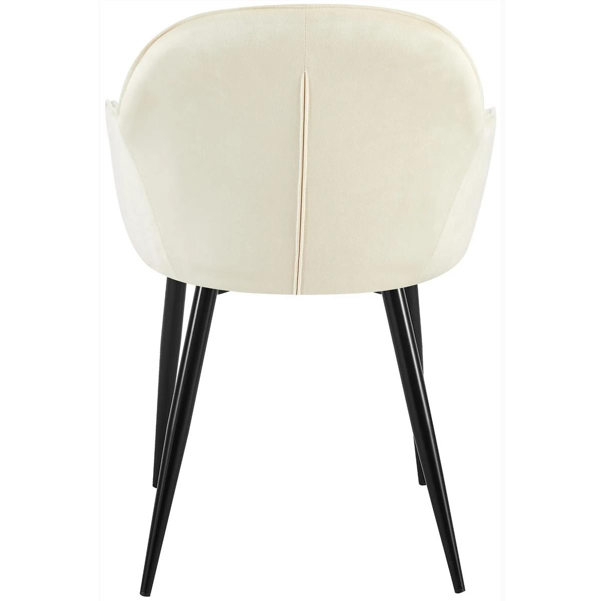 Silla de Confidente TAMARA, Diseño moderno y Sofisticado, en Terciopelo color Negro