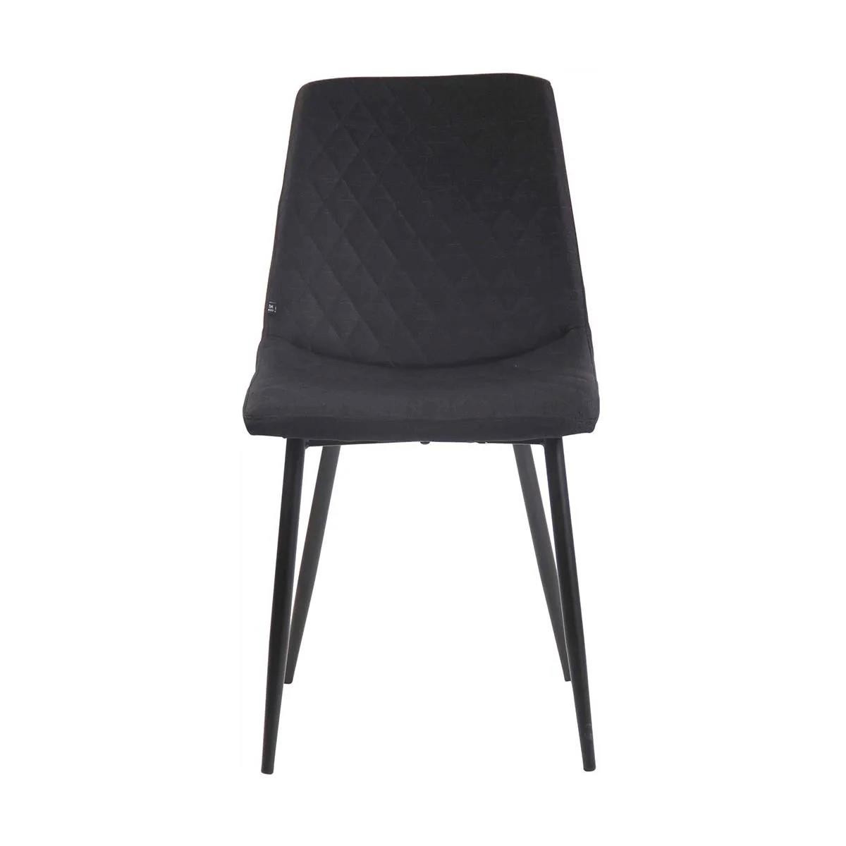 Silla de Confidente ROY TELA, Robusta Estructura Metálica, en color Negro