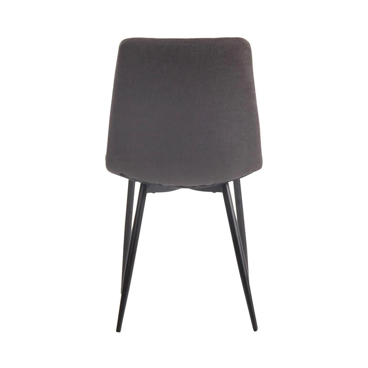 Silla de Confidente ROY TELA, Robusta Estructura Metálica, en color Negro