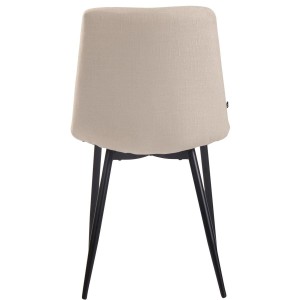 Silla de Confidente ROY, en tela color negro