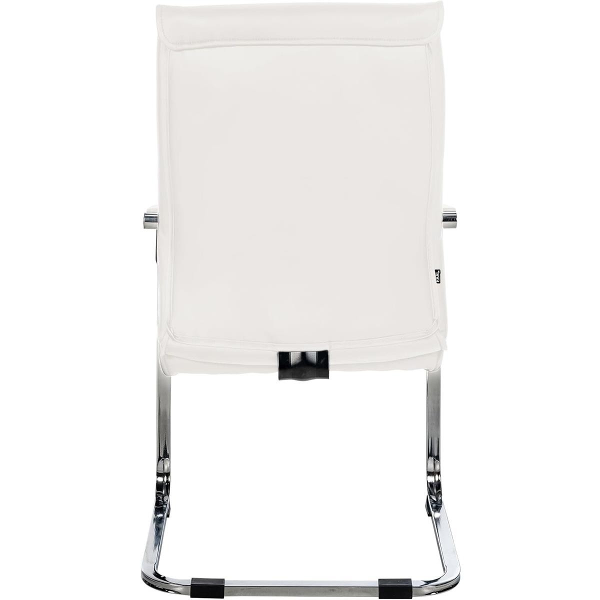 Silla de Confidente BENTON, Gran acolchado, Tapizada en Piel sintética, color Negro