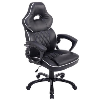 Silla Gaming LEROY en Piel color Negro