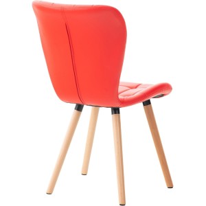 Silla de Confidente ELGAR PIEL en color Negro