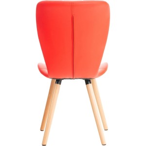 Silla de Confidente ELGAR PIEL en color Negro