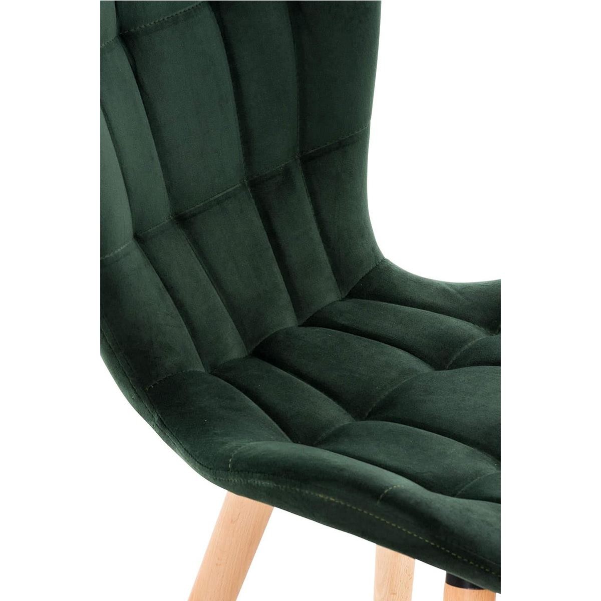 Silla de Confidente ELGAR TERCIOPELO, Gran Acolchado, Estructura y Patas de Madera en color Negro