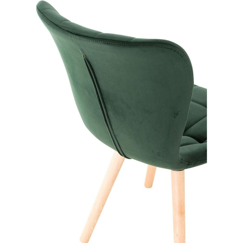 Silla de Confidente ELGAR TERCIOPELO en color Negro