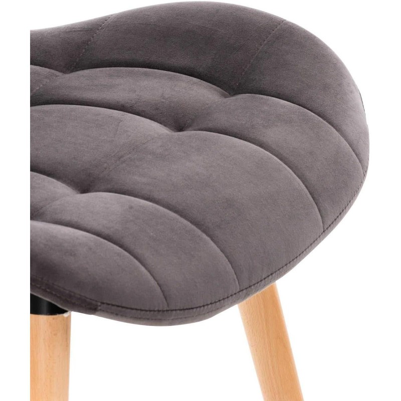 Silla de Confidente ELGAR TERCIOPELO en color Negro