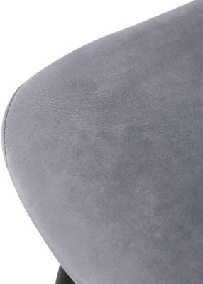 Lote de 4 Sillas de Confidente DOGMA, Robusta Estructura Metálica, en Terciopelo color Negro