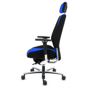 Silla de oficina ergonómica 24 horas, material viscoelástico, negro