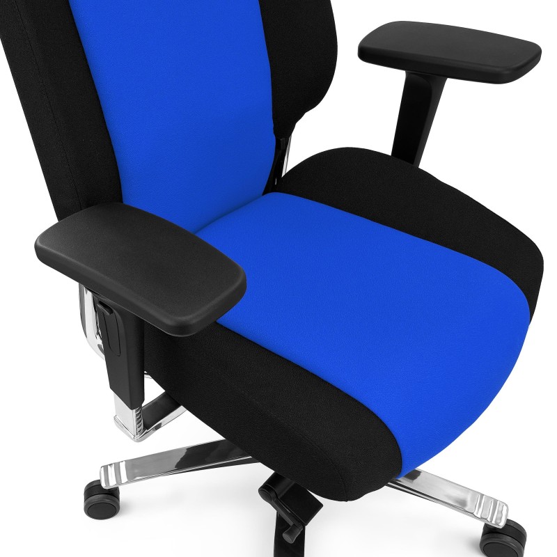 Silla de oficina ergonómica 24 horas, material viscoelástico, negro