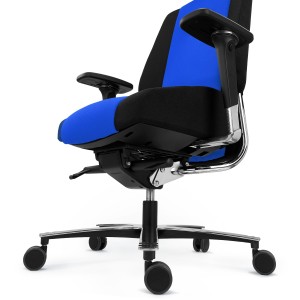 Silla de oficina ergonómica 24 horas, material viscoelástico, negro