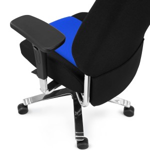 Silla de oficina ergonómica 24 horas, material viscoelástico, negro