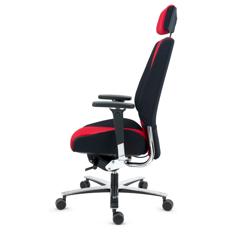 Silla de oficina ergonómica 24 horas, material viscoelástico, negro