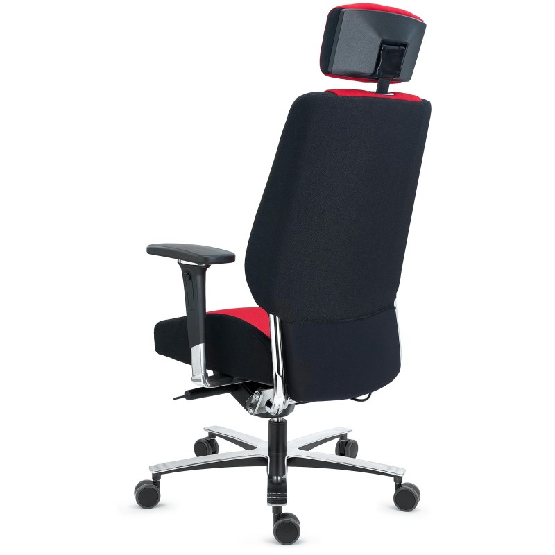 Silla de oficina ergonómica 24 horas, material viscoelástico, negro