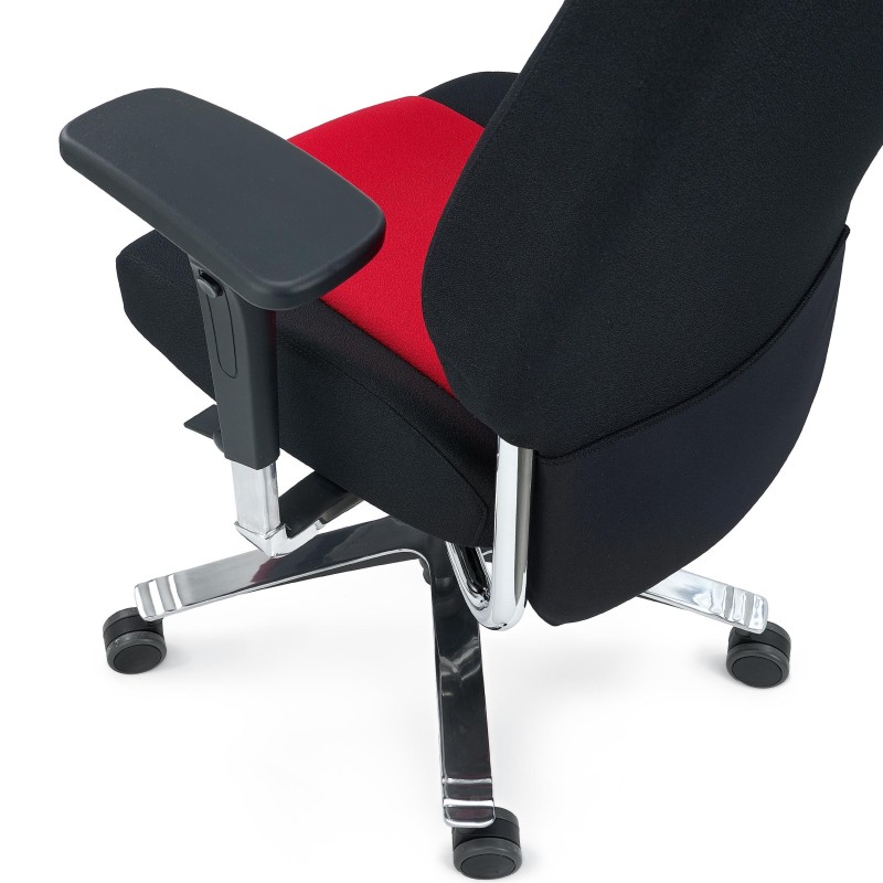 Silla de oficina ergonómica 24 horas, material viscoelástico, negro