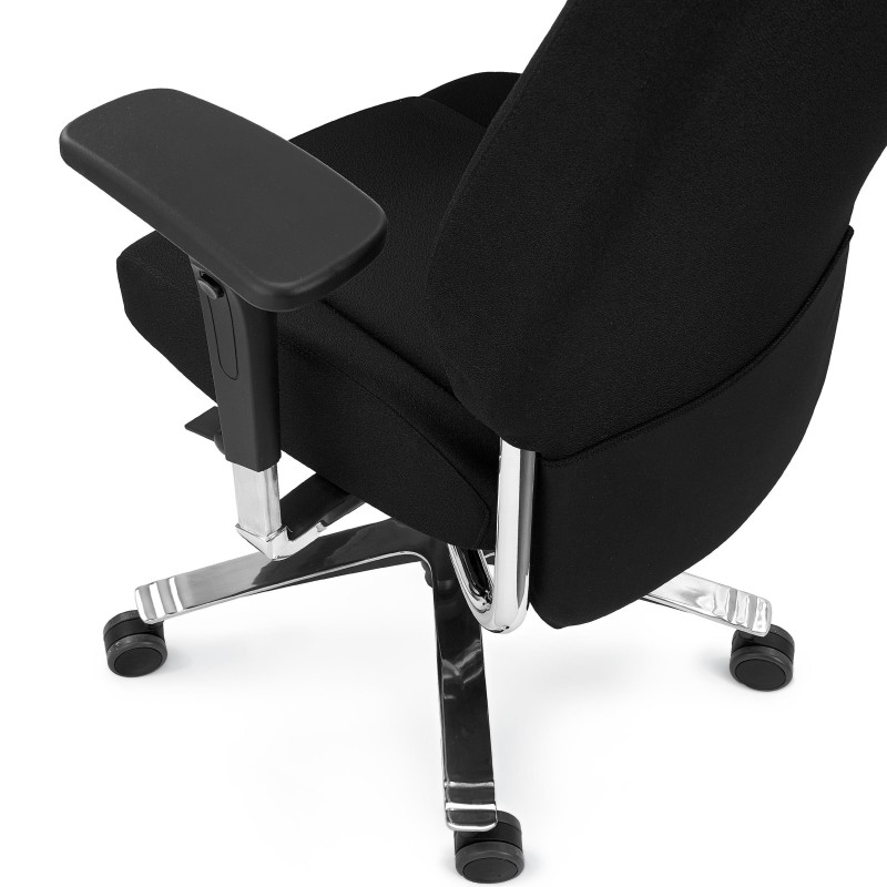 Silla de oficina ergonómica 24 horas, material viscoelástico, negro