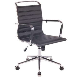 Silla de oficina ZURICH en Piel color Negro