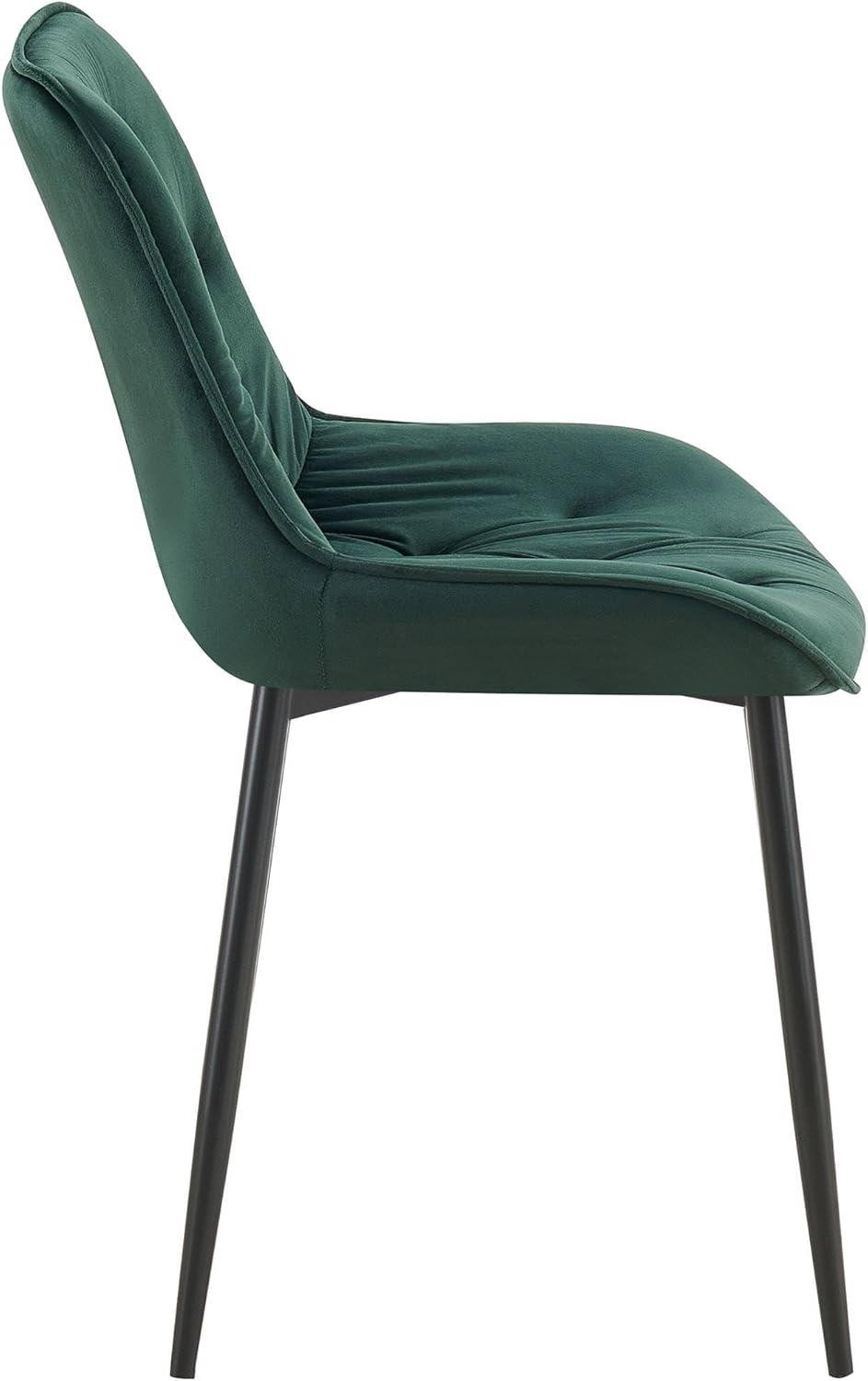 Silla de Confidente GRACE, Estructura Metálica Negra, en Terciopelo color Negro