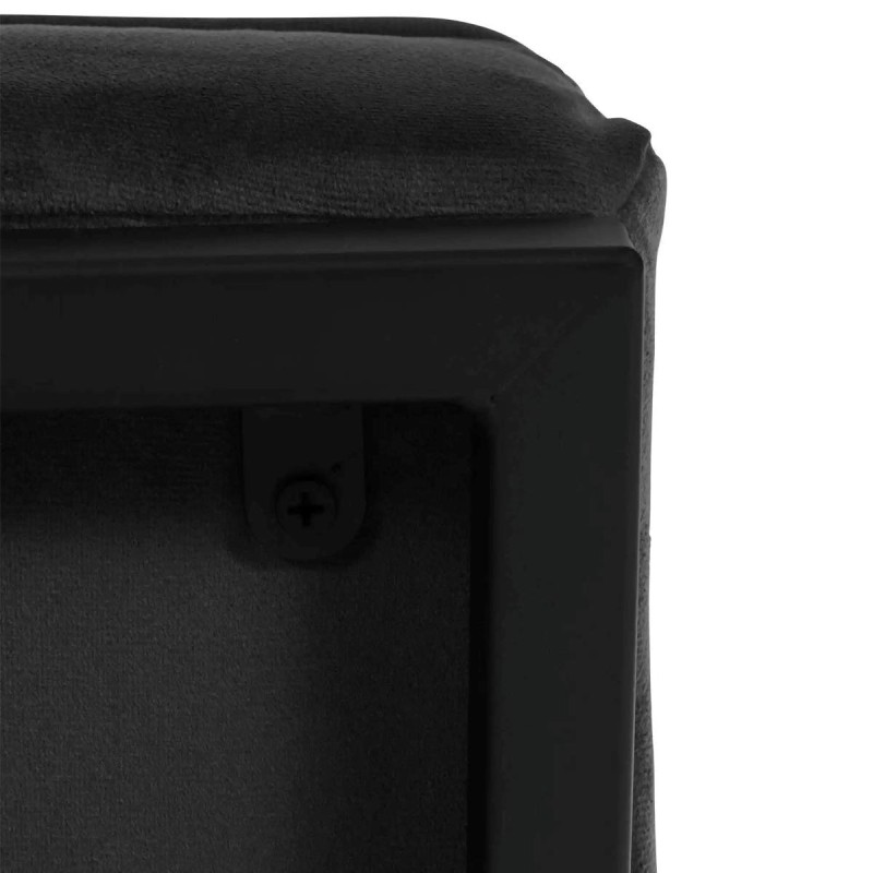 Silla de Confidente AKEMI, Diseño Exclusivo, en terciopelo color Negro