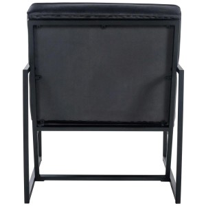 Silla de Confidente AKEMI, Diseño Exclusivo, en terciopelo color Negro