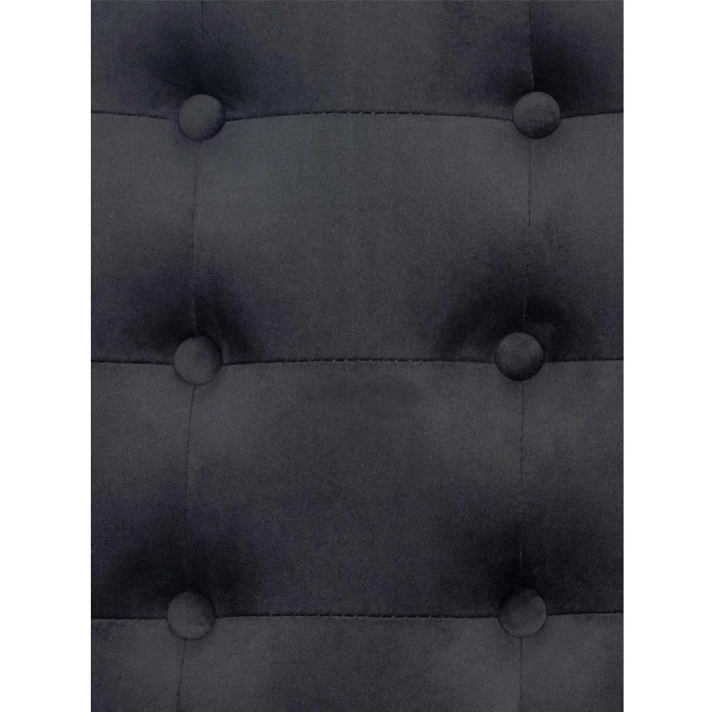 Silla de Confidente AKEMI, Diseño Exclusivo, en terciopelo color Negro