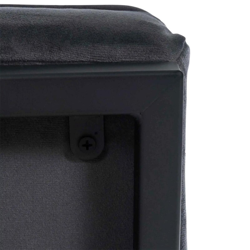 Silla de Confidente AKEMI, Diseño Exclusivo, en terciopelo color Negro