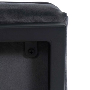 Silla de Confidente AKEMI, Diseño Exclusivo, en terciopelo color Negro