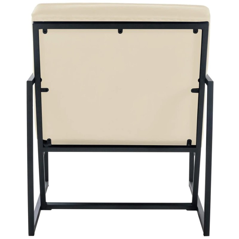 Silla de Confidente AKEMI, Diseño Exclusivo, en terciopelo color Negro