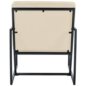 Silla de Confidente AKEMI, Diseño Exclusivo, en terciopelo color Negro
