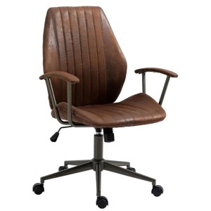Silla de Oficina BAKIN en Piel Negra