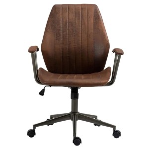Silla de Oficina BAKIN en Piel Negra