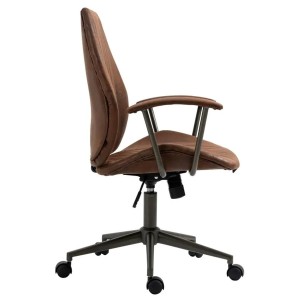 Silla de Oficina BAKIN en Piel Negra