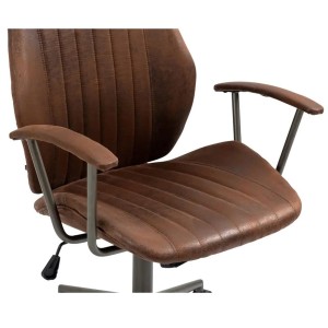Silla de Oficina BAKIN en Piel Negra